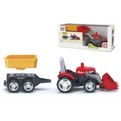 27055 - Igracek Traktor z przyczepą 1+2 + figurka