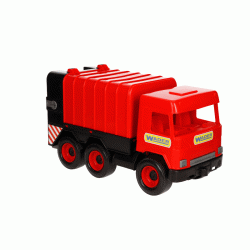 Wader 32113 - Middle Truck Śmieciarka Czerwona w Kartonie