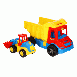 Wader 32241 - Multi Truck Wywrotka z Koparką