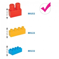 Wader 80152 - Klocki Middle Blocks 240 szt.