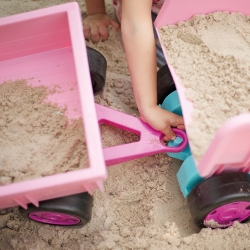 Wader 65106 -  Gigant Truck Wywrotka z Przyczepą zestaw różowy