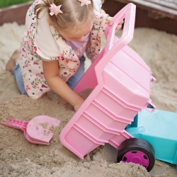 Wader 65106 -  Gigant Truck Wywrotka z Przyczepą zestaw różowy