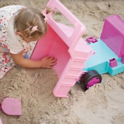 Wader 65106 -  Gigant Truck Wywrotka z Przyczepą zestaw różowy