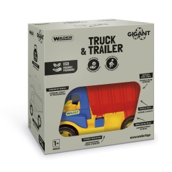 Wader 65100 -  Gigant Truck Wywrotka z Przyczepą