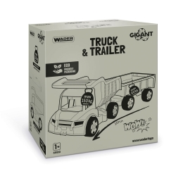 Wader 65100 -  Gigant Truck Wywrotka z Przyczepą