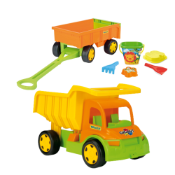 Wader 65105 -  Gigant Truck Wywrotka z Przyczepą i zestawem do piasku