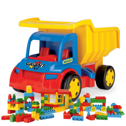 Wader 65270 - Gigant Truck Wywrotka czerwono-niebieska z klockami