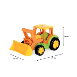 Wader 66305 - Gigant Traktor Ładowarka z Przyczepą z zestawem do piasku