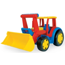66009 - Gigant Traktor Spychacz czerwono niebieski bez Kartonu