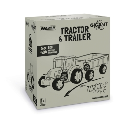 Wader 66100 - Gigant Traktor z Przyczepą