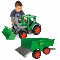 Wader 66315 - Gigant Traktor Ładowarka z Przyczepą zestaw farmerski