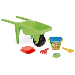 Wader 74811 - Taczka Piaskowa Gigant z kpl. do Piasku zielona