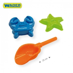 Wader 71240 - Łopatka + 2 foremki