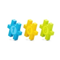 MELI BASIC NEON EDU 50095 WAFLE NUMERY 1200 elementów