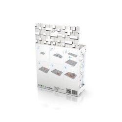 MELI MAXI PODSTAWA 50430 WAFLE KLOCKI 6 elementów szary