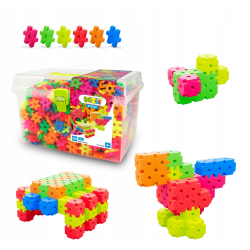 MELI BASIC NEON BOX TRAVEL 50092 WAFLE KLOCKI 1000 elementów