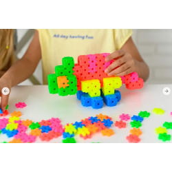 MELI BASIC NEON BOX TRAVEL 50092 WAFLE KLOCKI 1000 elementów