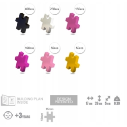 MELI MINIS PONY 50322 MINI WAFLE KLOCKI 1000 elementów