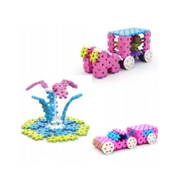 MELI BASIC CONSTRUCTOR PINK BOX TRAVEL 50082 WAFLE KLOCKI 1000 elementów
