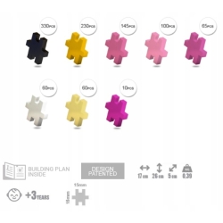 MELI MINIS PRINCESS 50326 MINI WAFLE KLOCKI 1000 elementów