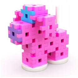 MELI MAXI PINK CONSTRUCTOR 50424 WAFLE KLOCKI 120 elementów