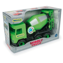 Wader 32104 - Middle Truck Betoniarka Zielona w Kartonie