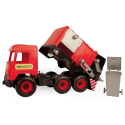 Wader 32113 - Middle Truck Śmieciarka Czerwona w Kartonie