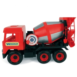 Wader 32114 - Middle Truck Betoniarka Czerwona w Kartonie