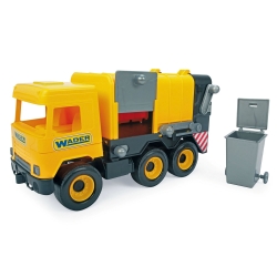 Wader 32123 - Middle Truck Śmieciarka Żółta w Kartonie