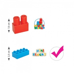 Wader 41340 - Klocki Mini Blocks w Wiaderku 134 el.