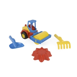 Wader 70423 - Tech Truck walec z akcesoriami do piasku