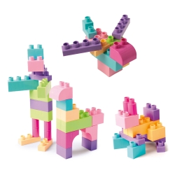 Wader 41297 - Kids Blocks Pink klocki 50 el.