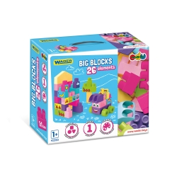 41590 - Big Blocks Pink klocki 26 el.