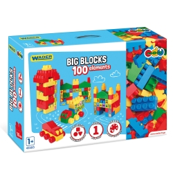 Wader 41593 - Big Blocks klocki 100 el.